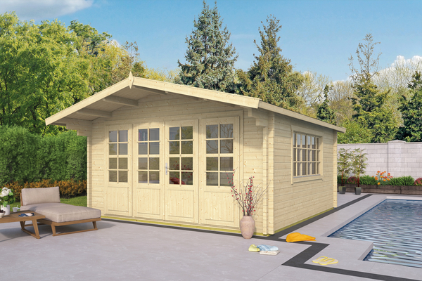 Tuindeco Canada  Log Cabins / Bunkies DIY kit that can be a garden cabin, summerhouse, backyard office, backyard studio or any other outdoor backyard building. 