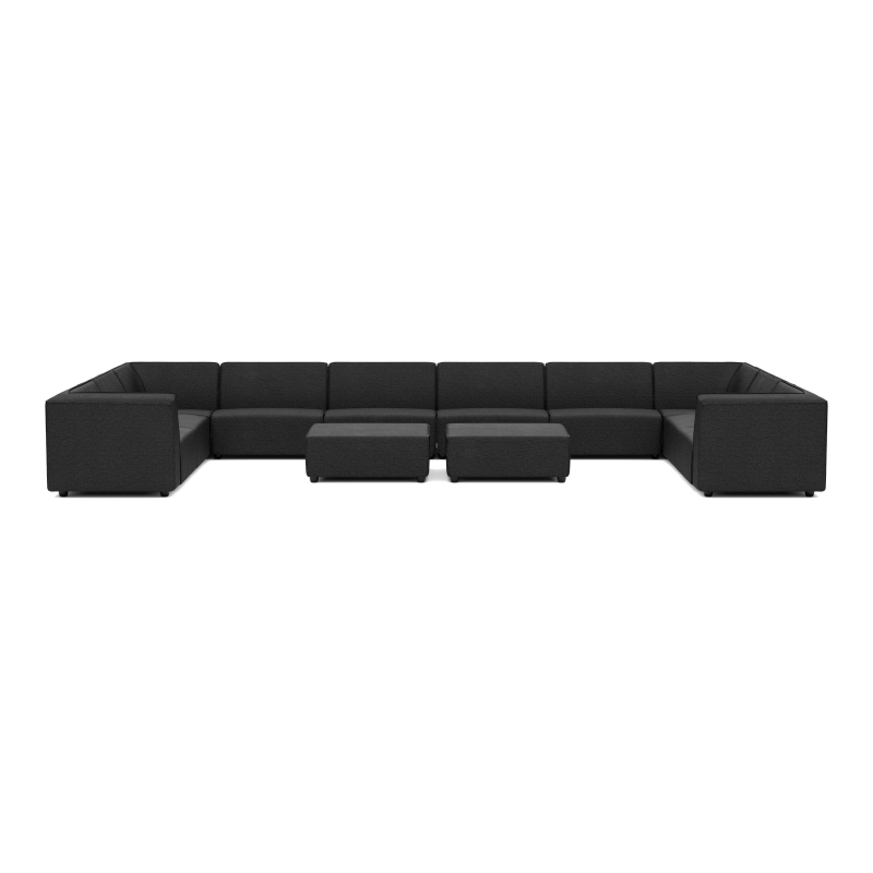 CHILL LOUNGESET U-XL + 2 OTTOMAN
