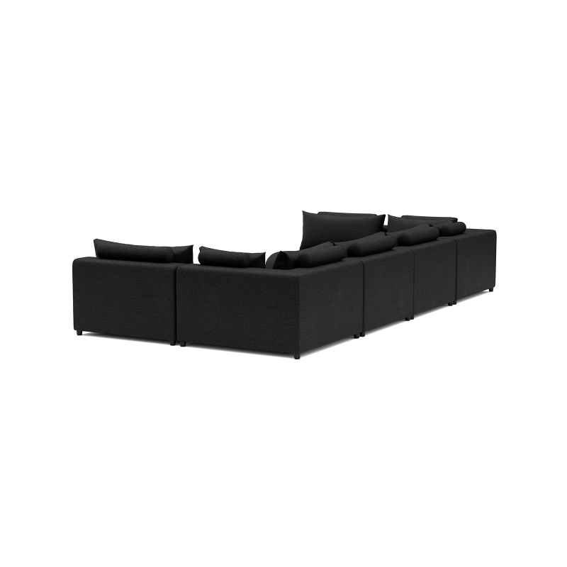LUXURY LOUNGE SET U-SOFA 230 x 460 x 230 (7',6