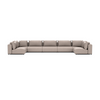 LUXURY LOUNGE SET U-SOFA 230 x 570 x 230  (7',6" x 18',7" x 7',6")