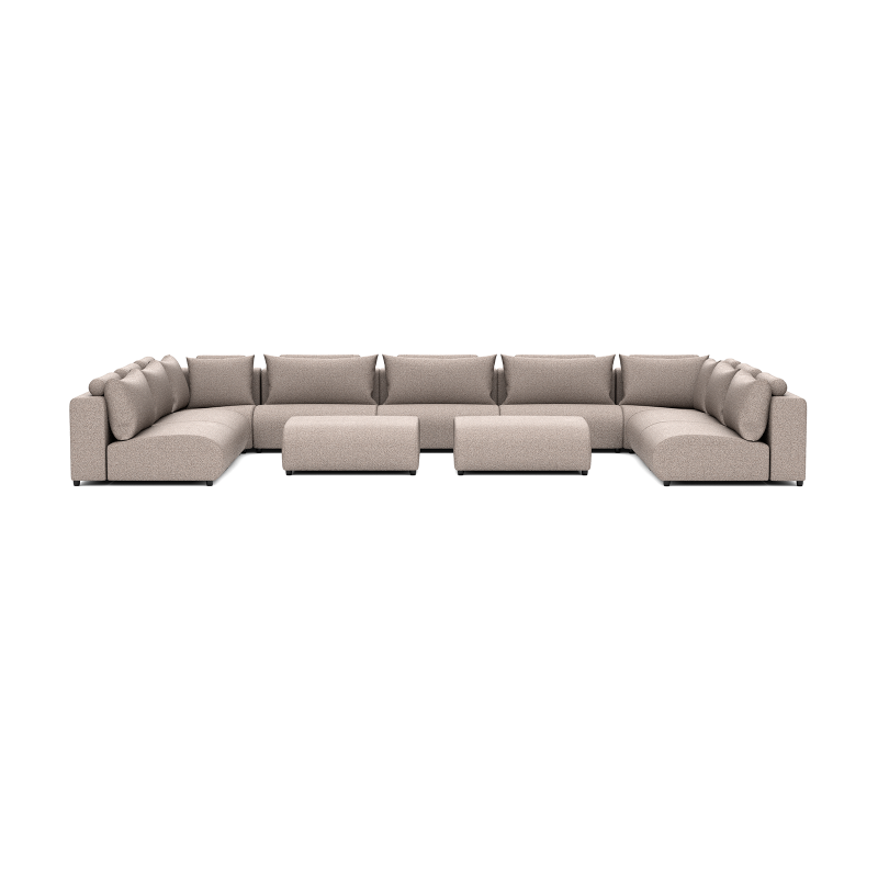 LUXURY LOUNGE SET U-SOFA 340 x 570 x 340  (11',2