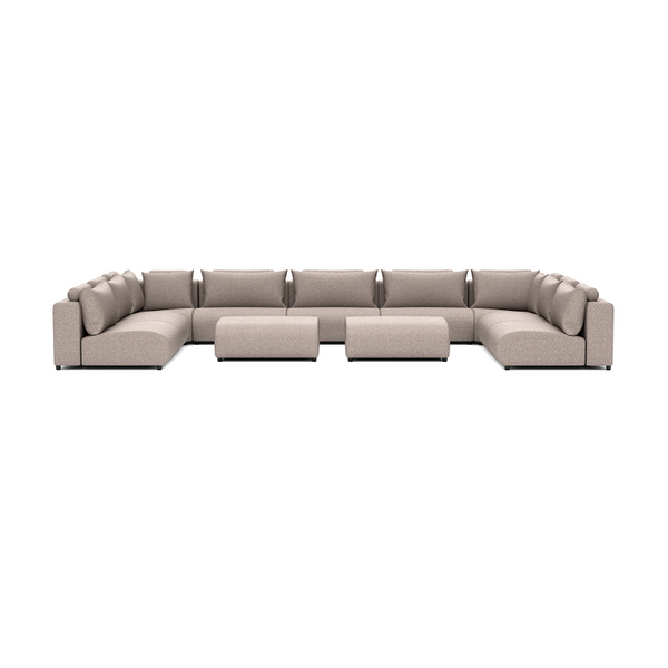 LUXURY LOUNGE SET U-SOFA 340 x 570 x 340  (11',2" x 18',7" x 11',2")