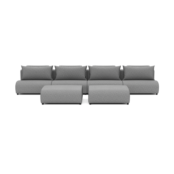 LUXURY LOUNGE SET STRAIGHT 440 (14',4") + TWO OTTOMANS