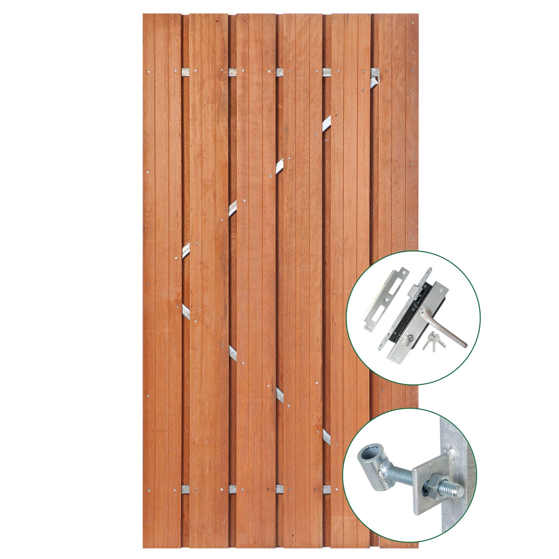 Backyard Galvanized Door Frame Kit with Lock Body Cut-out (40