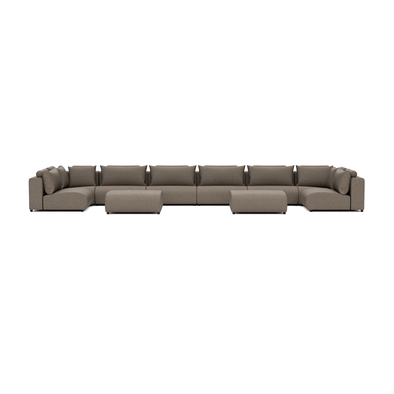 LUXURY LOUNGE SET U-SOFA 230 x 680 x 230  (7',6