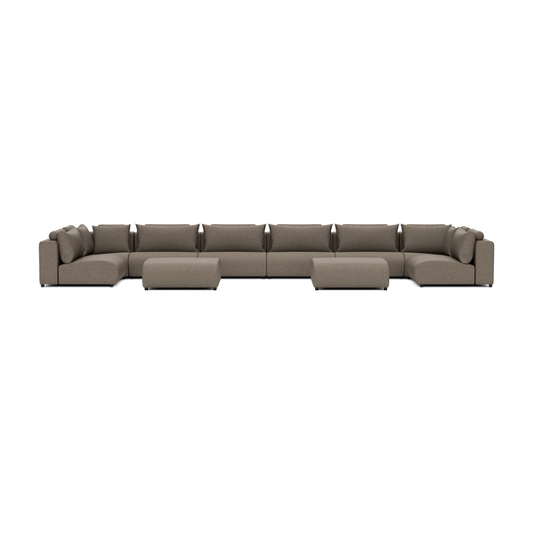 LUXURY LOUNGE SET U-SOFA 230 x 680 x 230  (7',6" x 22',3" x 7',6")