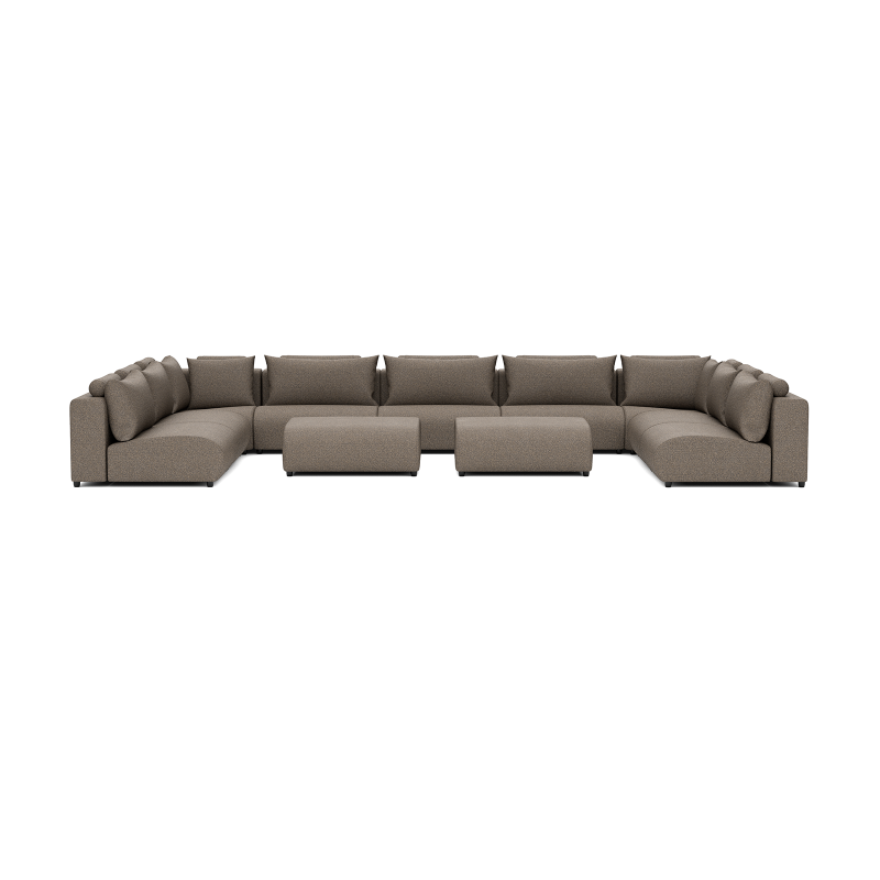 LUXURY LOUNGE SET U-SOFA 340 x 570 x 340  (11',2