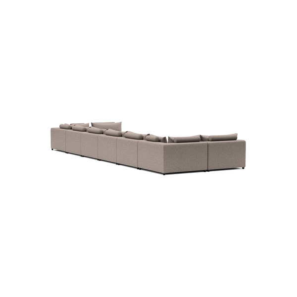 LUXURY LOUNGE SET U-SOFA 230 x 680 x 230  (7',6" x 22',3" x 7',6")