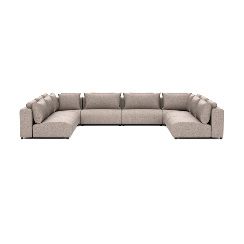 LUXURY LOUNGE SET U-SOFA 340 x 460 x 340  (11',2