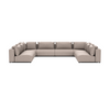 LUXURY LOUNGE SET U-SOFA 340 x 460 x 340  (11',2" x 15',1" x 11',2")