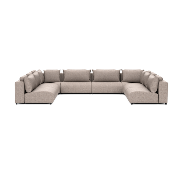 LUXURY LOUNGE SET U-SOFA 340 x 460 x 340  (11',2" x 15',1" x 11',2")