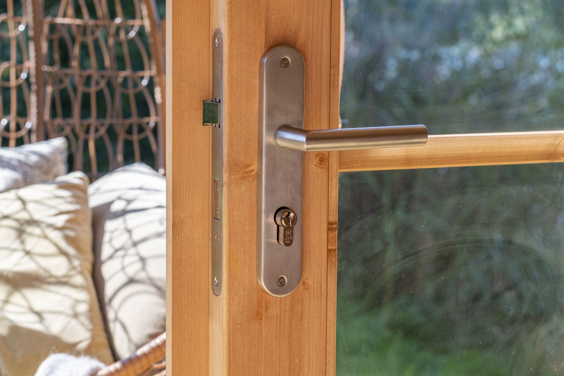 Backyard Door Lock Hardware-Stainless Steel Security Garden Door Lock