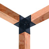 3-way Corner Post Connector for 6" x 6" Post - Modular Pergola System