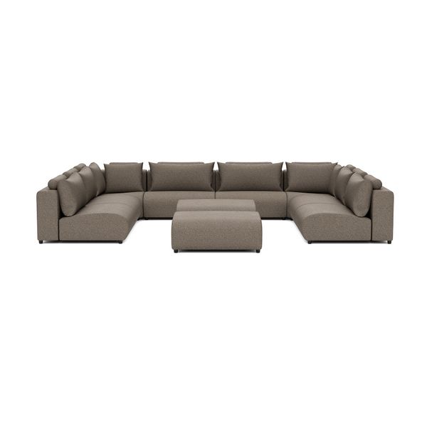 LUXURY LOUNGE SET U-SOFA 340 x 460 x 340  (11',2" x 15',1" x 11',2")