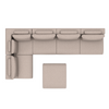 LUXURY LOUNGE SET LEFT CORNER 230 x 450 (7',5" x 14',8")