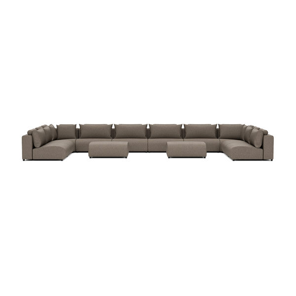 LUXURY LOUNGE SET U-SOFA 340 x 680 x 340 (11',2" x 22',3" x 11',2")