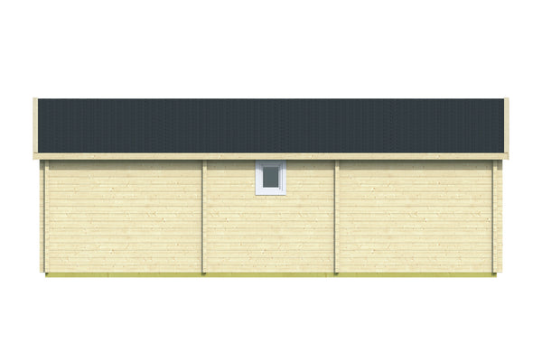 Mullingar 70MM  Log Cabin Cottage Prefab Affordable House 28' x 26' (728 SQ FT)