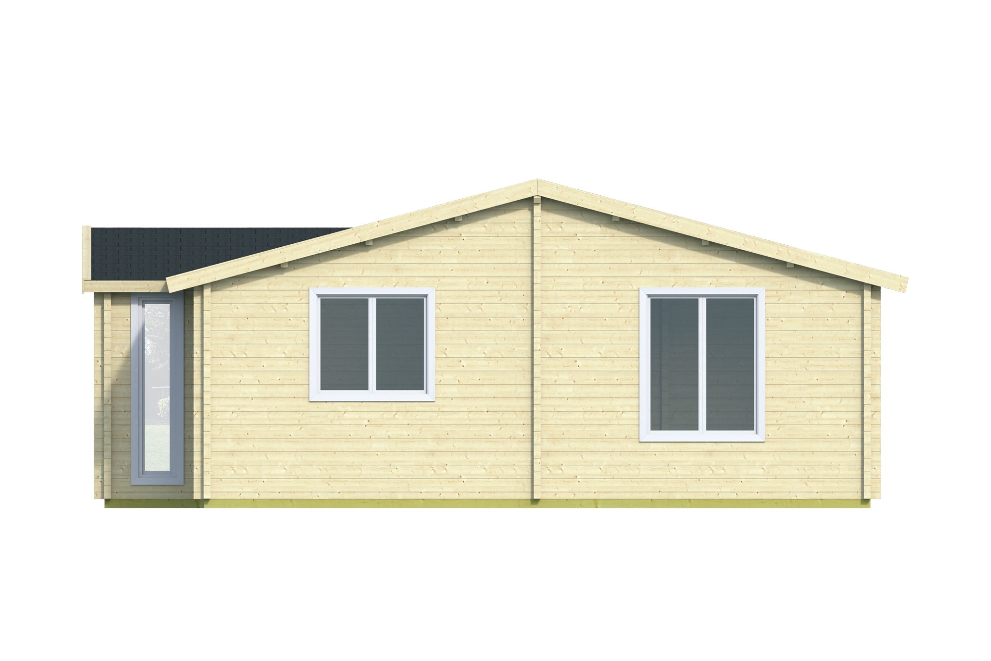 Mullingar 70MM  Log Cabin Cottage Prefab Affordable House 28' x 26' (728 SQ FT)