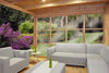 Glass wall module 4-piece 230 x 348 cm Larch Douglas