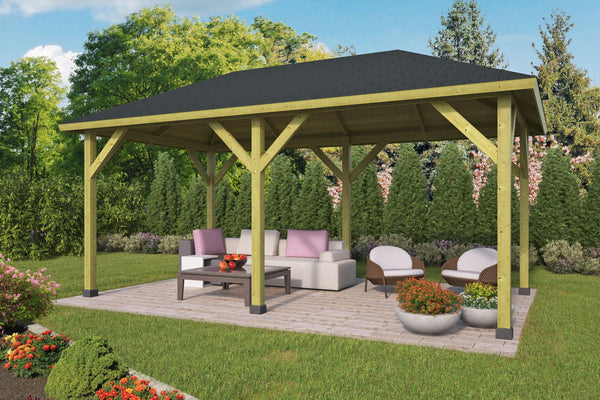 Superior Diy Pyramid Hip Roof Gazebo (20' x 12')