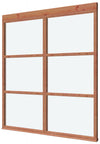 Glass Wall module 2-piece 230 x 198 cm Larch Douglas