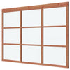 Glass Wall module 3-piece 230 x 298 cm Larch Douglas