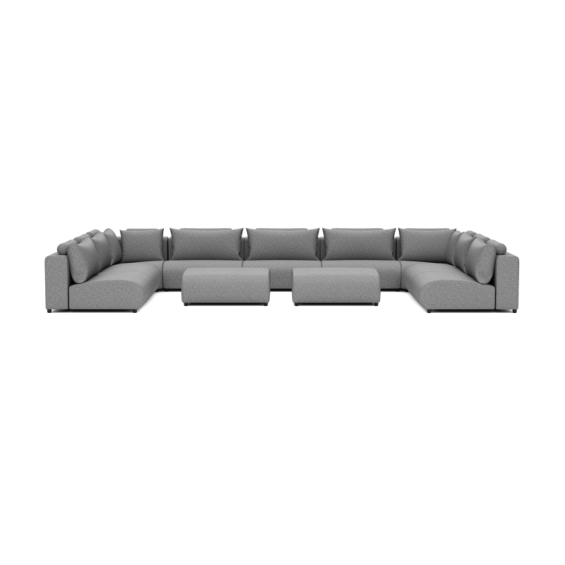 LUXURY LOUNGE SET U-SOFA 340 x 570 x 340  (11',2