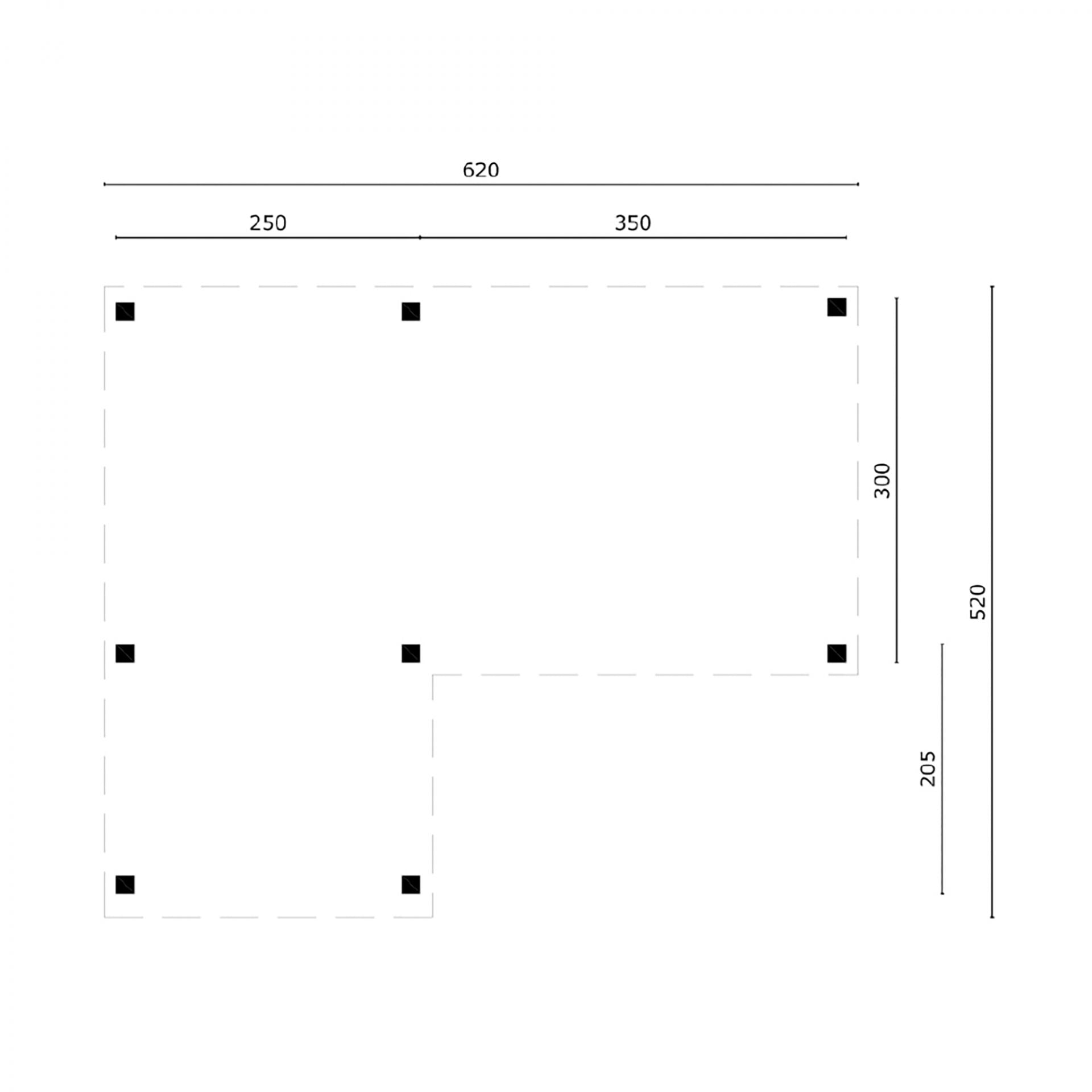 Mykonos Diy Flat Roof Pavilion kit (20' x 17')