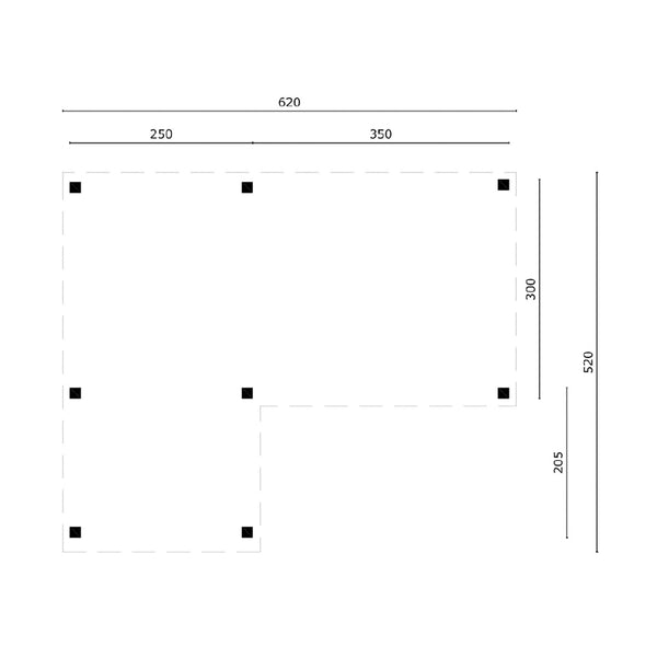 Mykonos Diy Flat Roof Pavilion kit (20' x 17')