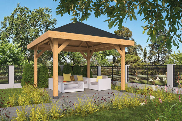 Lindos Diy Pyramid Hip Roof Gazebo (14' x 14')