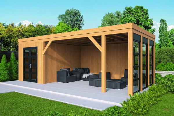Miami Cabana/Pavilion Flat Roof Shelter
