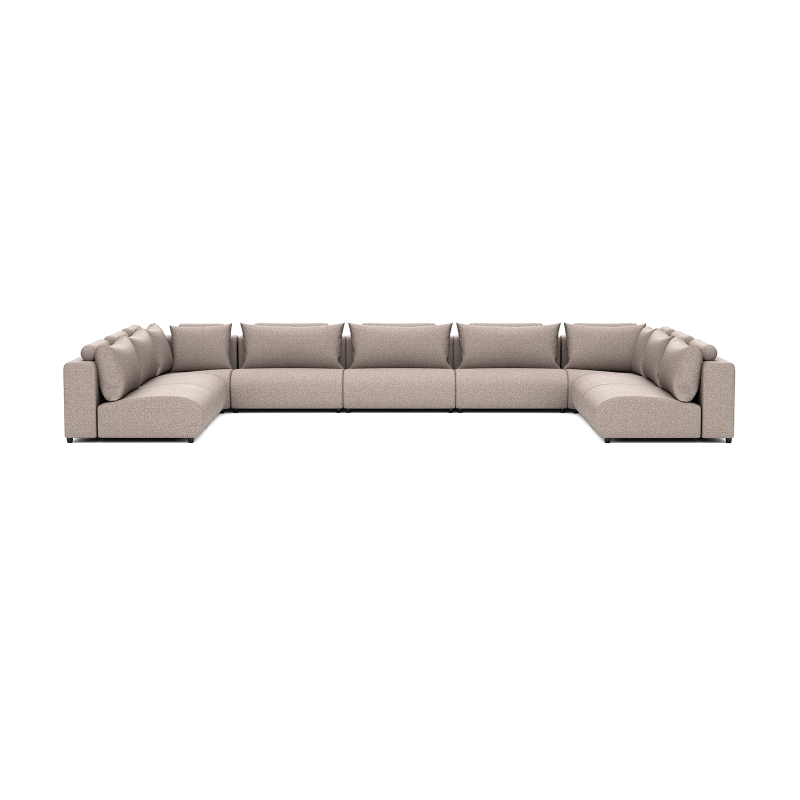 LUXURY LOUNGE SET U-SOFA 340 x 570 x 340  (11',2