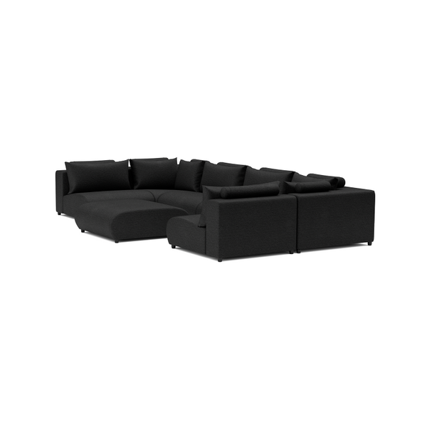 LUXURY LOUNGE SET U-SOFA 230 x 460 x 230 (7',6" x 15',1" x 7',6")