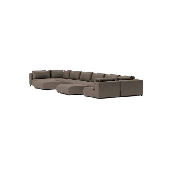 LUXURY LOUNGE SET U-SOFA 230 x 680 x 230  (7',6" x 22',3" x 7',6")