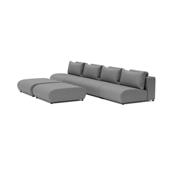 LUXURY LOUNGE SET STRAIGHT 440 (14',4") + TWO OTTOMANS