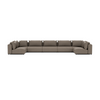 LUXURY LOUNGE SET U-SOFA 230 x 570 x 230  (7',6" x 18',7" x 7',6")