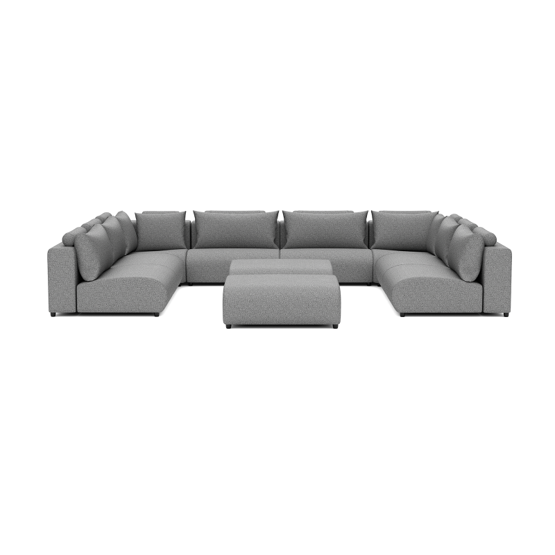 LUXURY LOUNGE SET U-SOFA 340 x 460 x 340  (11',2