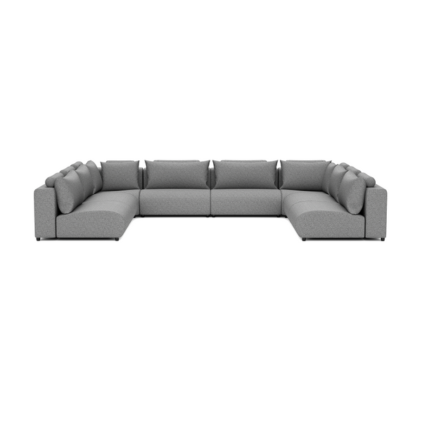 LUXURY LOUNGE SET U-SOFA 340 x 460 x 340  (11',2" x 15',1" x 11',2")