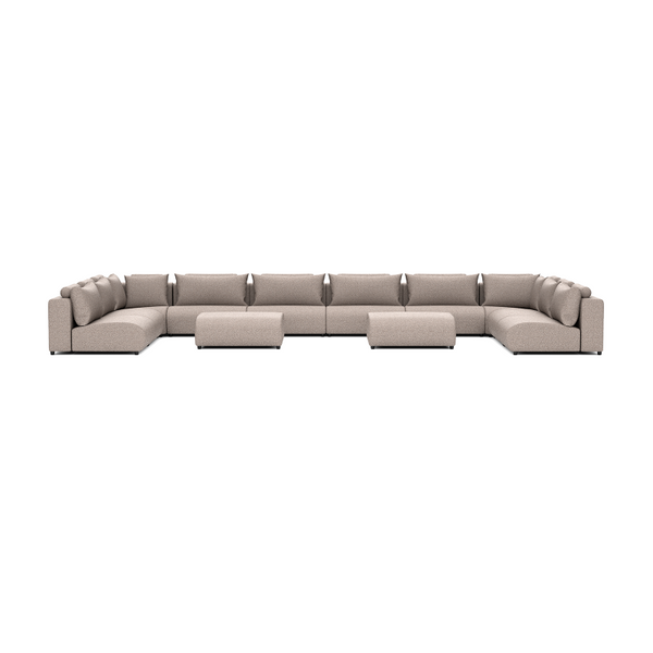 LUXURY LOUNGE SET U-SOFA 340 x 680 x 340 (11',2" x 22',3" x 11',2")