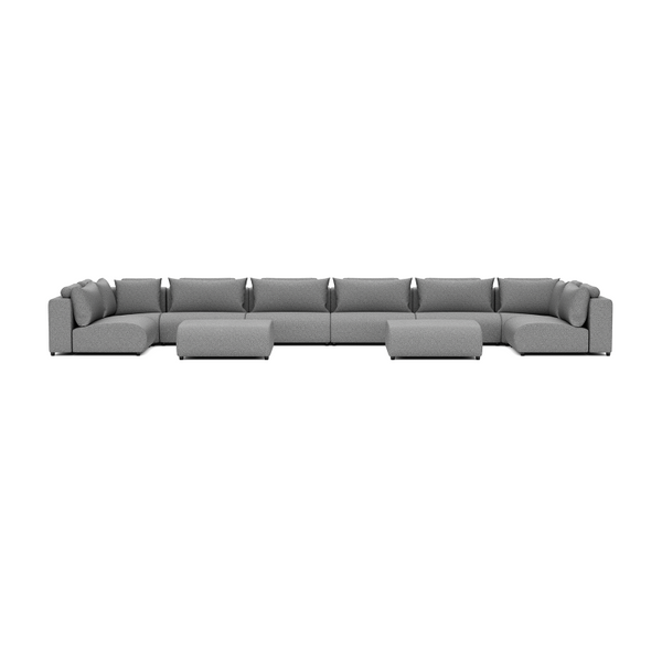 LUXURY LOUNGE SET U-SOFA 230 x 680 x 230  (7',6" x 22',3" x 7',6")