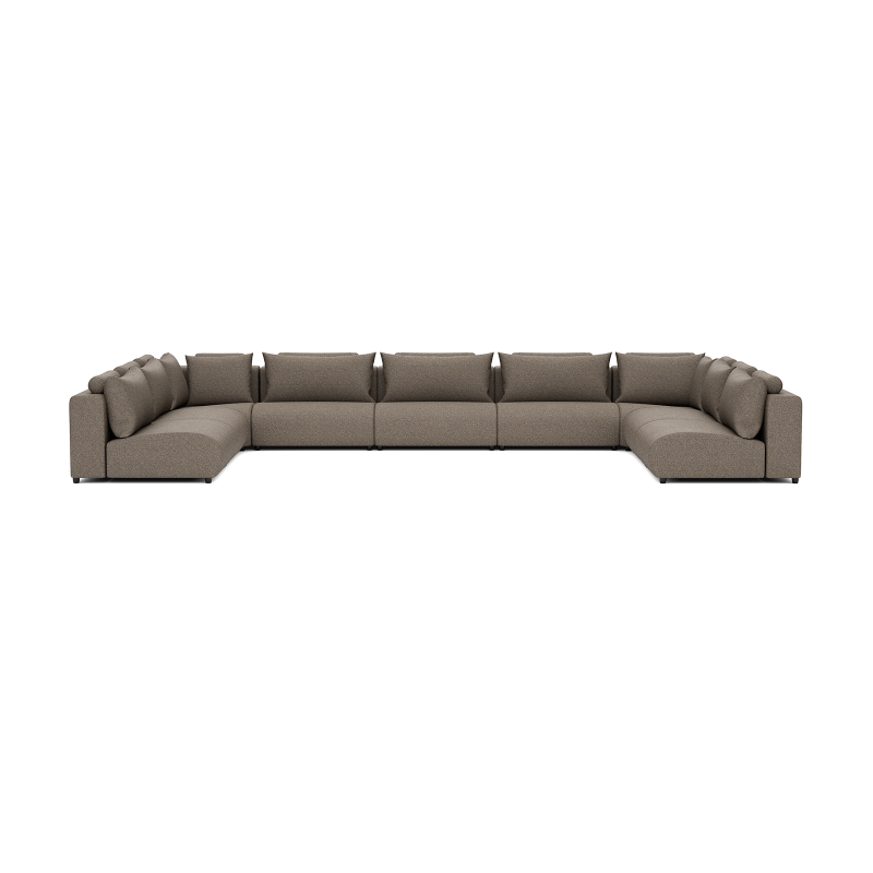 LUXURY LOUNGE SET U-SOFA 340 x 570 x 340  (11',2