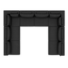 LUXURY LOUNGE SET U-SOFA 340 x 460 x 340  (11',2" x 15',1" x 11',2")