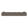LUXURY LOUNGE SET U-SOFA 230 x 570 x 230  (7',6" x 18',7" x 7',6")