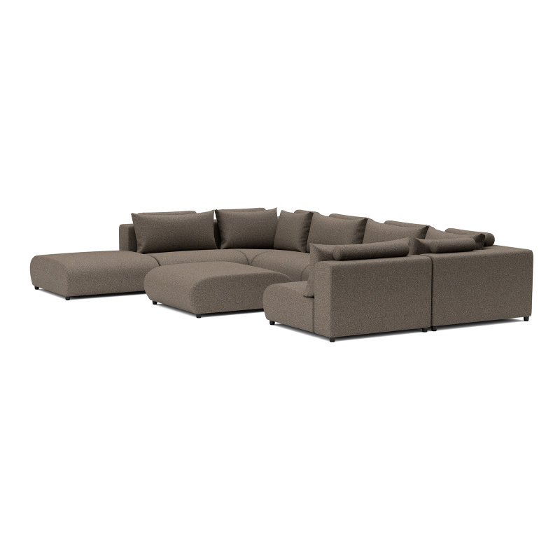 LUXURY LOUNGE SET U-SOFA 230 x 460 x 230 (7',6