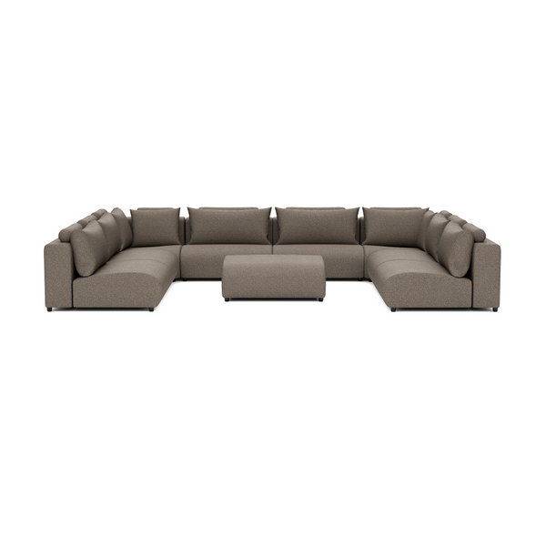 LUXURY LOUNGE SET U-SOFA 340 x 460 x 340  (11',2" x 15',1" x 11',2")