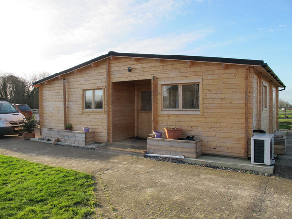 Azores 70MM Log Cabin Cottage Prefab Affordable House 30'.9" x 27'.8" (860 SQ FT)