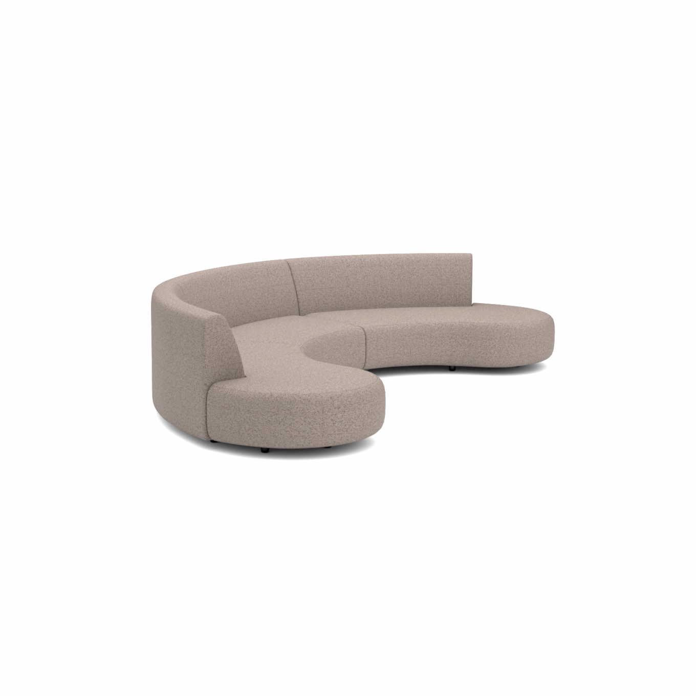 BENDED SOFA - DELUXE LIGHT TAUPE