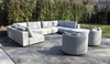 LUXURY LOUNGE SET U-SOFA 230 x 570 x 230  (7',6" x 18',7" x 7',6")
