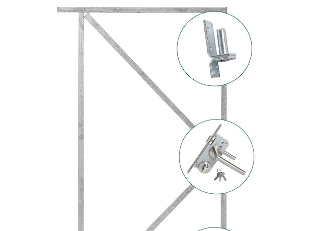 Complete Iron Door Frame Set 61