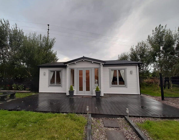 Mullingar 70MM  Log Cabin Cottage Prefab Affordable House 28' x 26' (728 SQ FT)